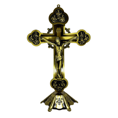 CRUZ DOS APÓSTOLOS - DOURADO ENVELHECIDO - 27CM