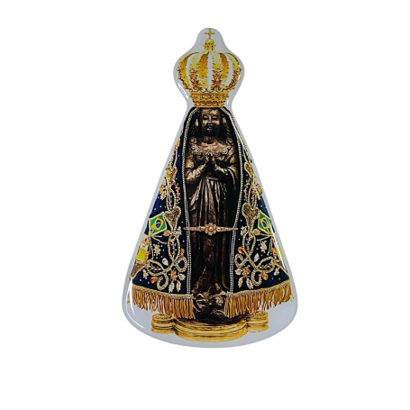 ADESIVO RESINADO - NOSSA SENHORA APARECIDA - 12CM 