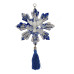 ADORNO ESPÍRITO SANTO - FLORAL - AZUL