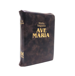 BÍBLIA AVE MARIA - TRADICIONAL - COM ZÍPER