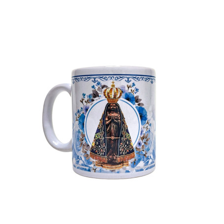 CANECA DE CERÂMICA - NOSSA SENHORA APARECIDA - BRANCA