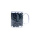 CANECA DE CERÂMICA - SÃO BENTO - BRANCA COM PRETO