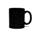CANECA DE CERÂMICA - SÃO BENTO - PRETA E BRANCA