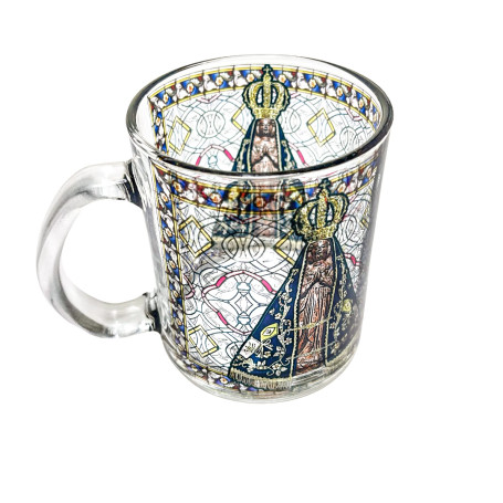 CANECA DE VIDRO - APARECIDA VITRAL