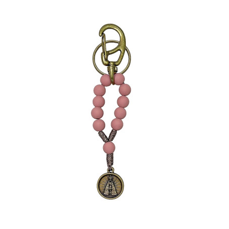 CHAVEIRO DEZENA FOSCO - NOSSA SENHORA APARECIDA - ROSA