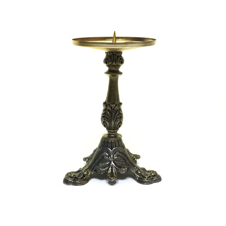PORTA VELA - 21CM - ALUMÍNIO - DOURADO 