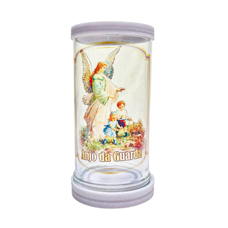 PORTA VELA - VIDRO E MÁRMORE - ANJO DA GUARDA