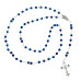TERÇO DE CRISTAL - NOSSA SENHORA DAS GRAÇAS - AZUL