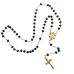 TERÇO DE CRISTAL - NOSSA SENHORA DAS GRAÇAS - VERDE ESCURO