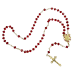 TERÇO DE CRISTAL - NOSSA SENHORA DAS GRAÇAS - VERMELHO
