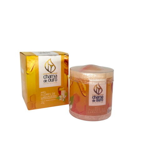 VELA PERFUMADA -  60G - MEL FLORES DE LARANJEIRA