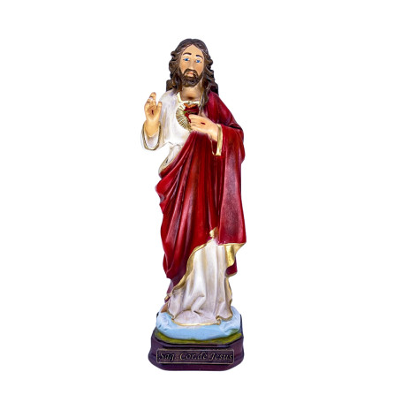 IMAGEM SAGRADO CORAÇÃO DE JESUS - 20,5CM