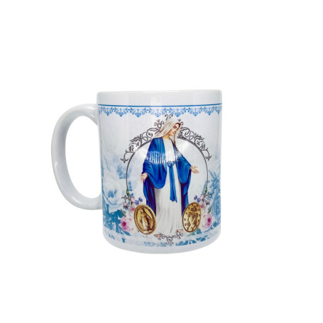 CANECA DE CERÂMICA - NOSSA SENHORA DAS GRAÇAS - BRANCA