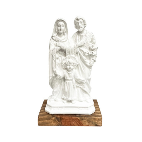 IMAGEM DE GESSO - SAGRADA FAMÍLIA - BRANCA