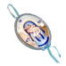 MEDALHÃO DE BERÇO ITALIANO - NOSSA SENHORA - AZUL