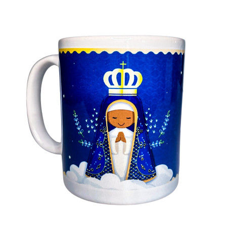 CANECA DE CERÂMICA - ILUSTRAÇÃO - APARECIDA