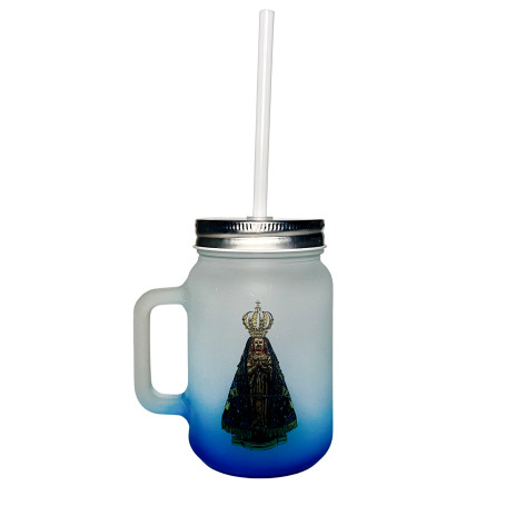 COPO COM CANUDO - APARECIDA - AZUL