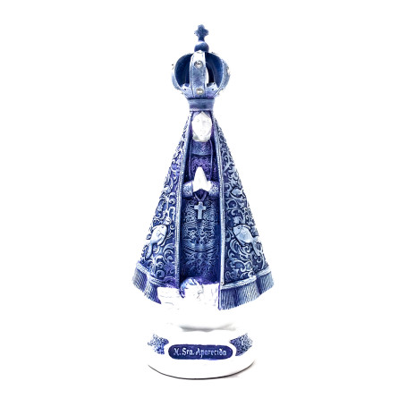 IMAGEM APARECIDA MILAGRE - 22CM - AZUL