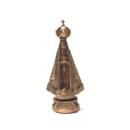 IMAGEM APARECIDA MILAGRE - 17CM - OURO VELHO