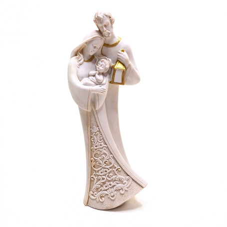IMAGEM SAGRADA FAMÍLIA - NUDE COM DOURADO
