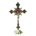 CRUCIFIXO DE MESA - OURO VELHO - 33CM