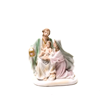 IMAGEM SAGRADA FAMÍLIA - ACABAMENTO PORCELANA - 10CM
