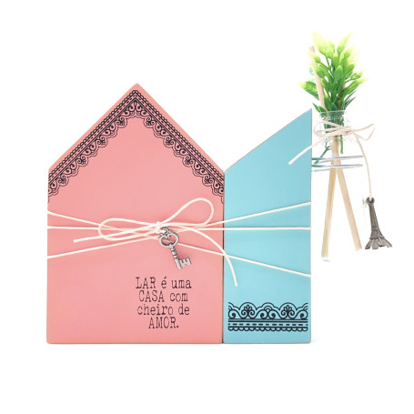 PLACA DE MESA CASINHA COM TUBETE